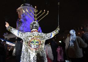 Chanukkiah Lighting Ceremony  - Paris