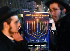 Chanukkiah Lighting Ceremony  - Paris