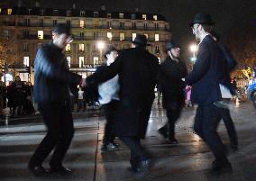 Chanukkiah Lighting Ceremony  - Paris