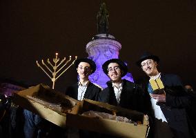 Chanukkiah Lighting Ceremony  - Paris