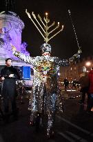 Chanukkiah Lighting Ceremony  - Paris