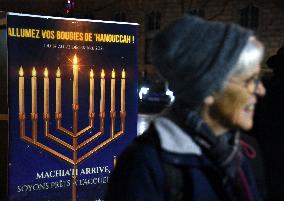 Chanukkiah Lighting Ceremony  - Paris