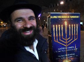 Chanukkiah Lighting Ceremony  - Paris