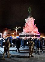 Chanukkiah Lighting Ceremony  - Paris