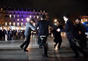 Chanukkiah Lighting Ceremony  - Paris