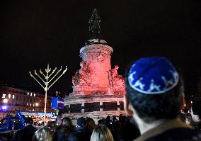Chanukkiah Lighting Ceremony  - Paris