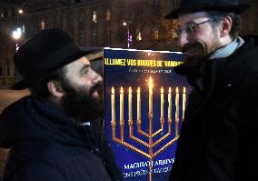Chanukkiah Lighting Ceremony  - Paris