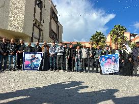 Khan Yunis Memorial of Killed Journalist - Gaza