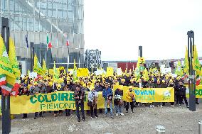 Coldiretti Protests Outside the Piedmont Region - Turin