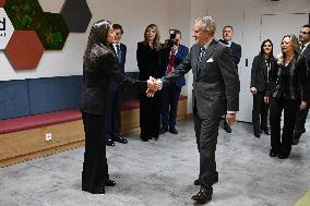 Queen Letizia Presides Over Fad Meeting In Madrid - Spain