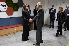 Queen Letizia Presides Over Fad Meeting In Madrid - Spain