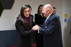 Queen Letizia Presides Over Fad Meeting In Madrid - Spain
