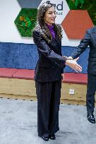 Queen Letizia At FAD Meeting - Madrid