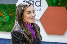 Queen Letizia At FAD Meeting - Madrid