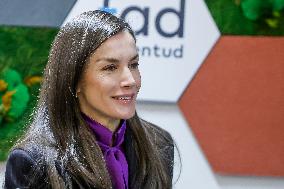 Queen Letizia At FAD Meeting - Madrid