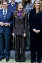 Queen Letizia At FAD Meeting - Madrid