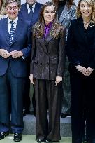 Queen Letizia At FAD Meeting - Madrid