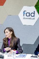 Queen Letizia At FAD Meeting - Madrid