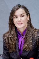 Queen Letizia At FAD Meeting - Madrid