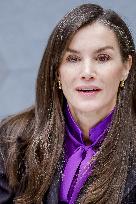 Queen Letizia At FAD Meeting - Madrid