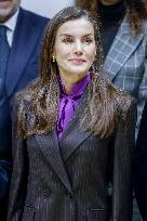 Queen Letizia At FAD Meeting - Madrid