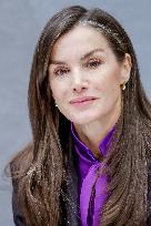 Queen Letizia At FAD Meeting - Madrid