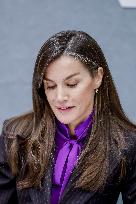 Queen Letizia At FAD Meeting - Madrid