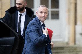 Meeting on agricultural policy at Matignon - Paris