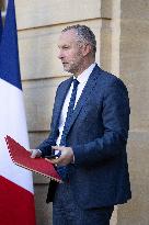 Meeting on agricultural policy at Matignon - Paris