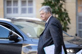 Meeting on agricultural policy at Matignon - Paris