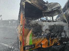 Mathura Expressway Accident Aftermath - India