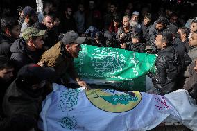 Funeral of Hamas Senior Commander Raad Saad - Gaza