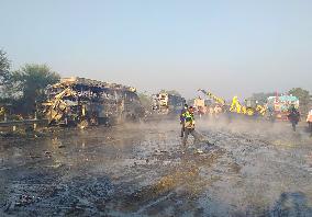 Mathura Expressway Accident Aftermath - India