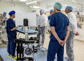 King And Minister Visit Leiden University Medical Center - Netherlands