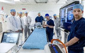 King And Minister Visit Leiden University Medical Center - Netherlands