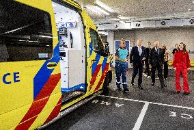 King And Minister Visit Leiden University Medical Center - Netherlands