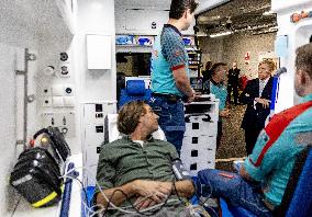 King And Minister Visit Leiden University Medical Center - Netherlands