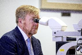 King And Minister Visit Leiden University Medical Center - Netherlands