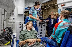 King And Minister Visit Leiden University Medical Center - Netherlands