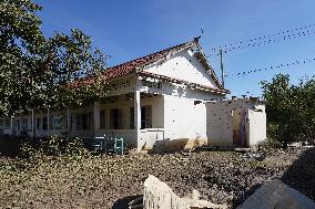 House Damaged By Thai Artillery Shells - Cambodia