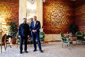 King receives President of Ukraine, Den Haag, The Netherlands