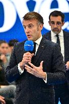 Macron Discusses Democracy Challenges With Readers - Marseille