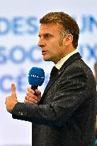 Macron Discusses Democracy Challenges With Readers - Marseille