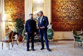 King Willem-Alexander Meets President Zelensky - The Hague