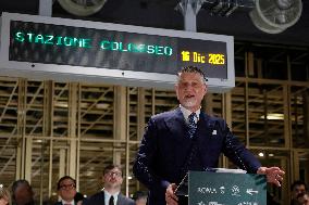 Inauguration Of The Porta Metronia And Colosseo Metro C Station - Rom