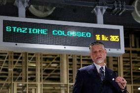 Inauguration Of The Porta Metronia And Colosseo Metro C Station - Rom