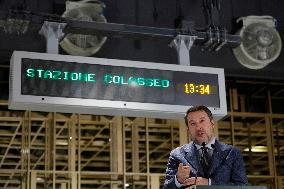 Inauguration Of The Porta Metronia And Colosseo Metro C Station - Rom