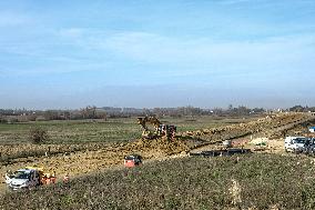 Construction Site for the Highway A69 Toulouse-Castres - France