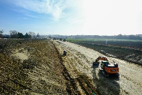 Construction Site for the Highway A69 Toulouse-Castres - France