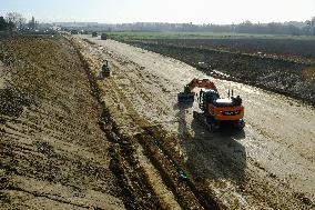 Construction Site for the Highway A69 Toulouse-Castres - France